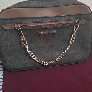 Michael Kors Black and Brown Men's Belt Bag